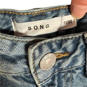 SONG Women's Blue Flare & Wide Leg Jeans